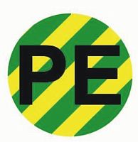 Наклейка "PE" d=20мм PROxima | код  an-2-07-1 | EKF
